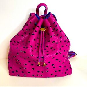 Deux Lux Vegan Leather Drawstring Cutout Backpack